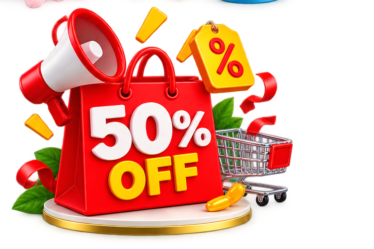 50% OFF Products
